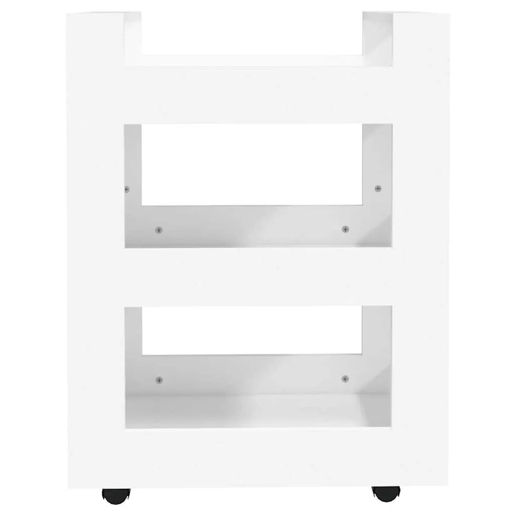 vidaXL Kitchen Trolley White 60x45x80 cm Engineered Wood - from vidaXL