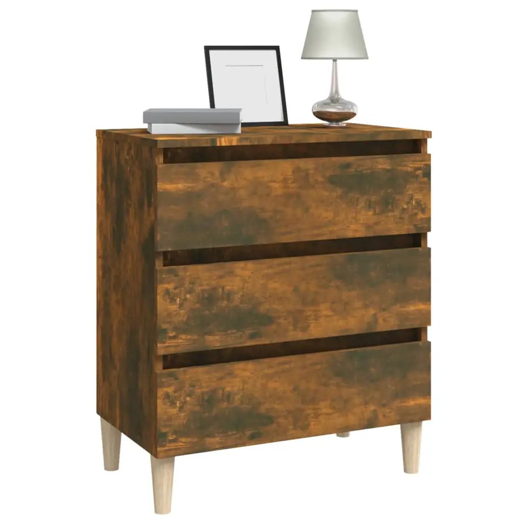 vidaXL vidaXL Sideboard Smoked Oak 60x35x69 cm Engineered Wood - Sideboard
