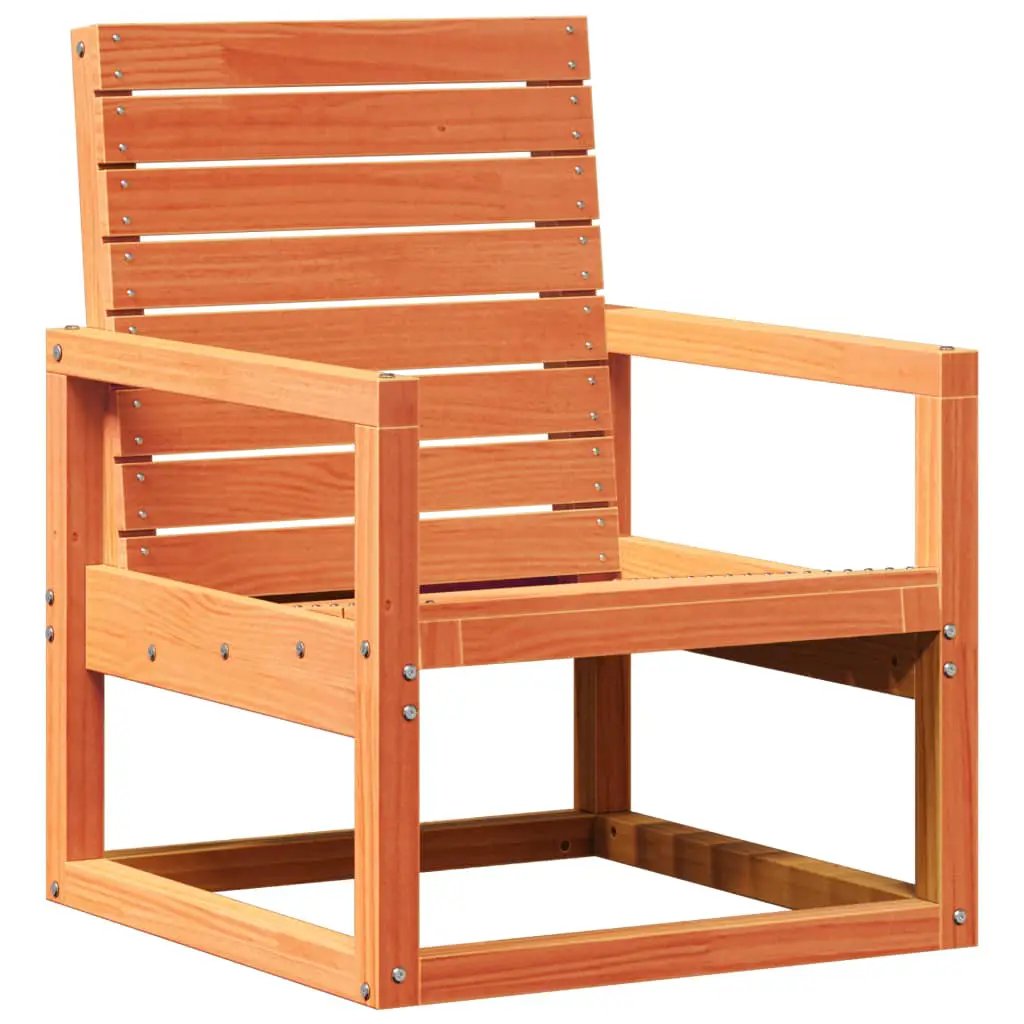 vidaXL vidaXL Garden Chair Wax Brown 57.5x63x76 cm Solid Wood Pine - Garden Chairs