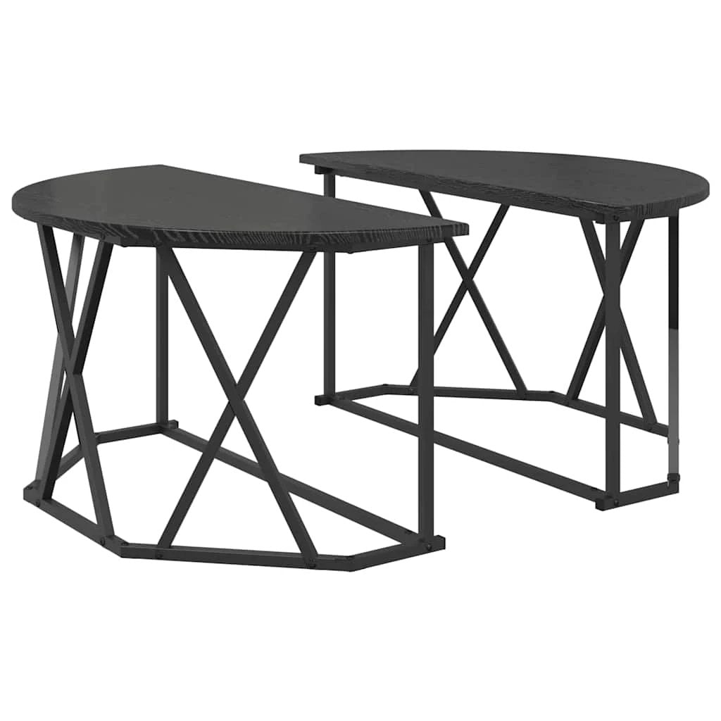 VidaXL Coffee Table 80x80x42 Oak Top Living Room by vidaXL
