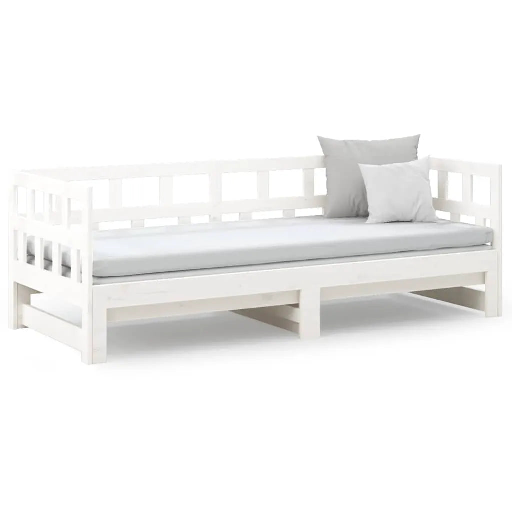 vidaXL Day Bed | White | Solid pine wood | 2x - from vidaXL