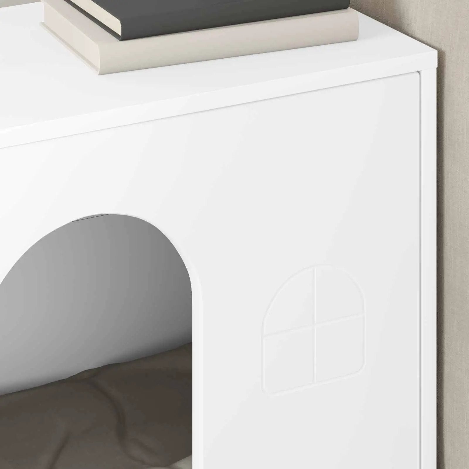 vidaXL vidaXL Cat House White 51 x 30 x 52 cm Engineered Wood - Cat House