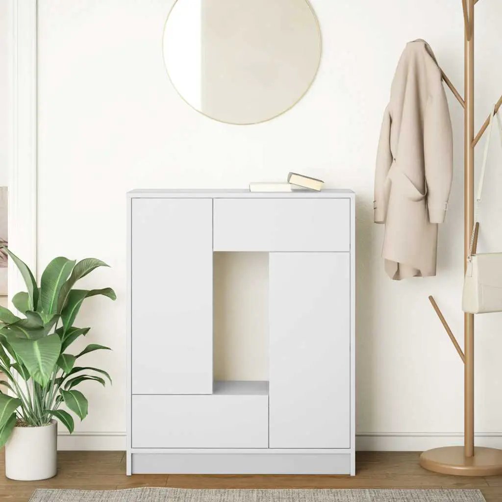 vidaXL vidaXL Sideboard with Drawers and Doors White 73x31x90 cm - Sideboard