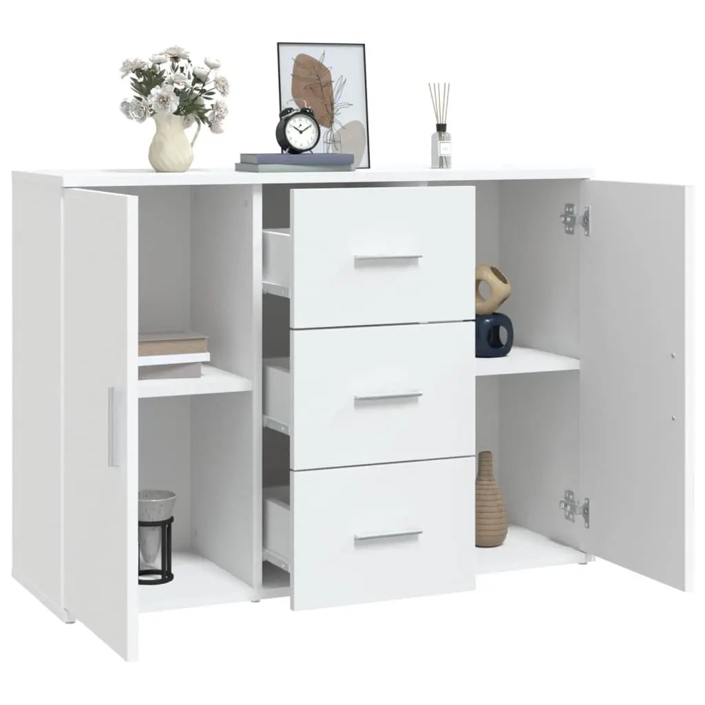 vidaXL vidaXL Sideboard White 91x29.5x65 cm Engineered Wood - Sideboard