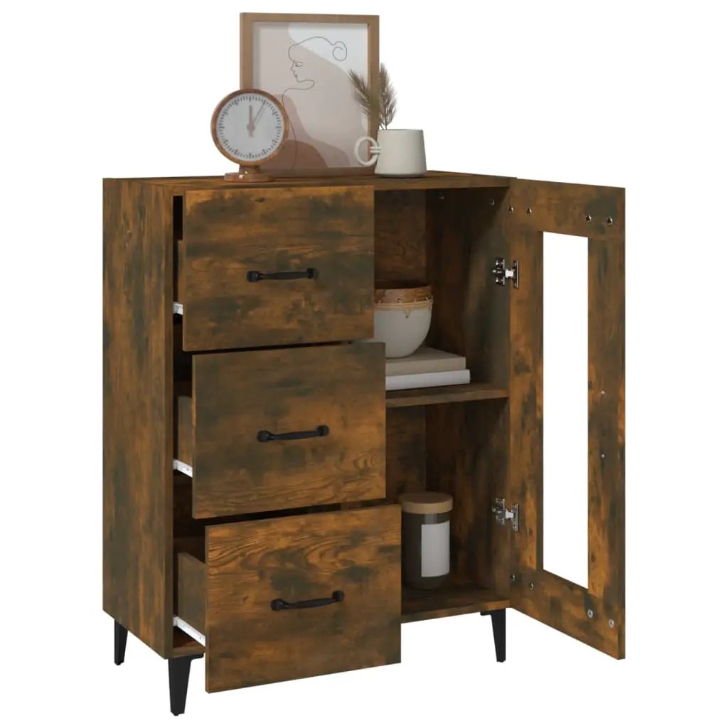 vidaXL vidaXL Sideboard Smoked Oak 69.5x34x90 cm Engineered Wood - Sideboard
