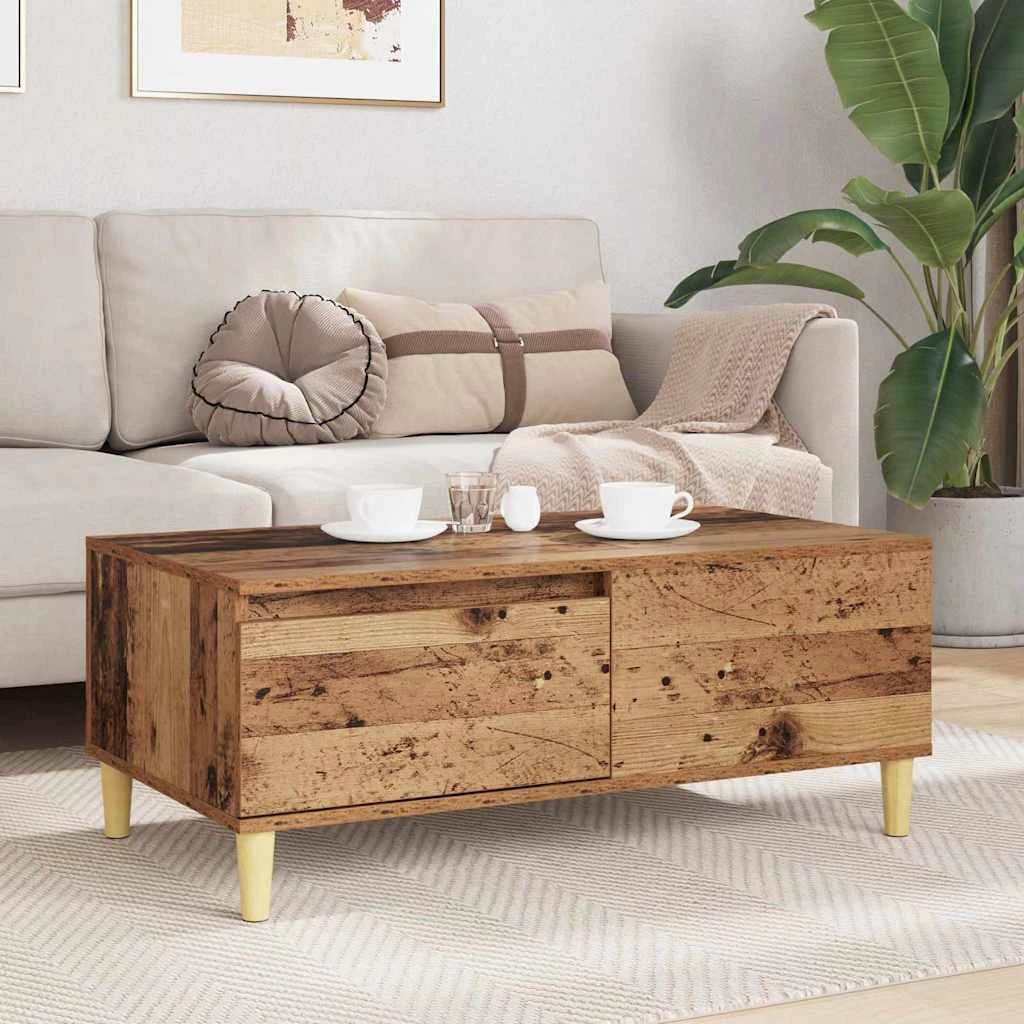 vidaXL vidaXL Coffee Table 90x50x35 Old Wood LivingRoom - Coffee Table