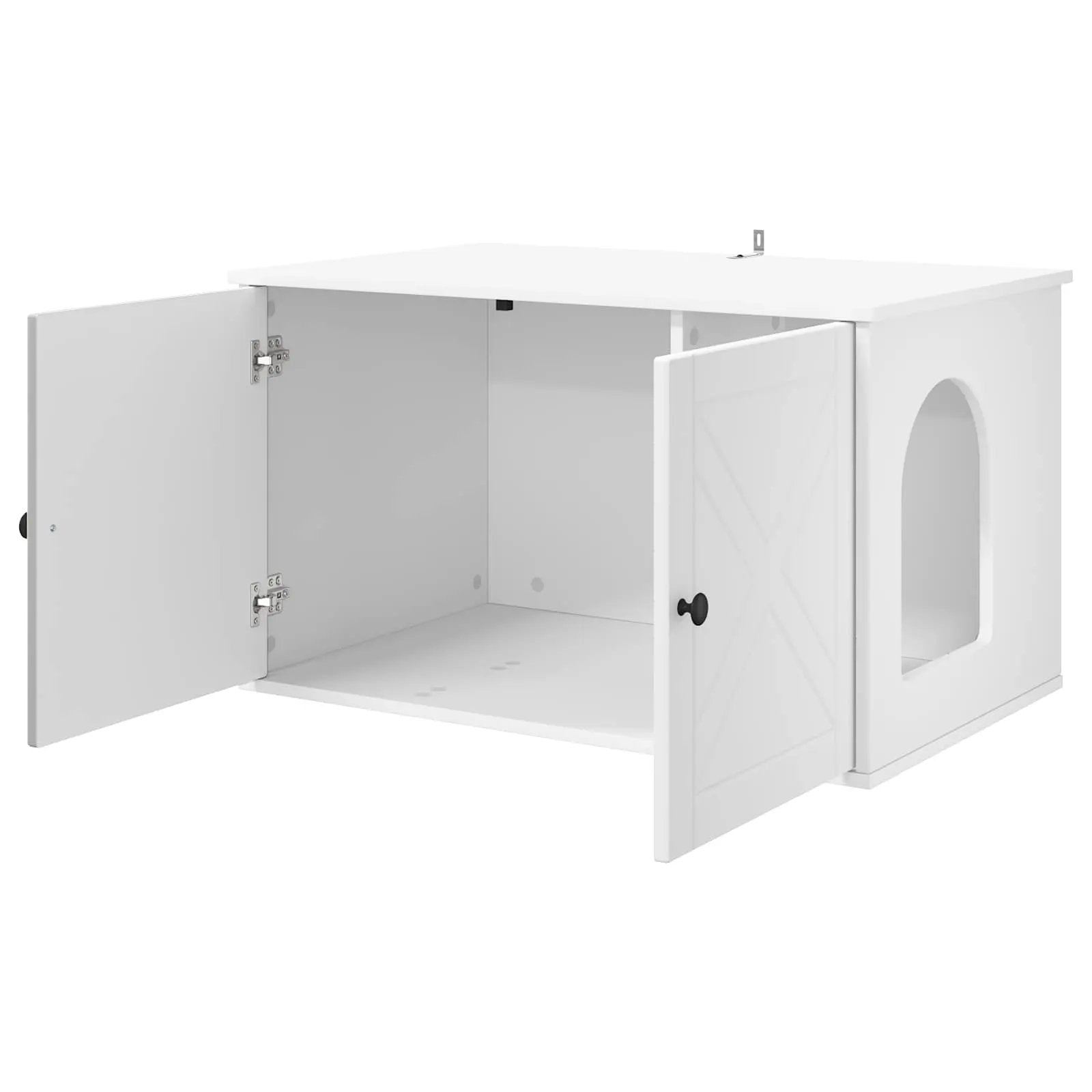 vidaXL vidaXL Cat House White 85 x 55 x 50.5 cm Engineered Wood - Cat House