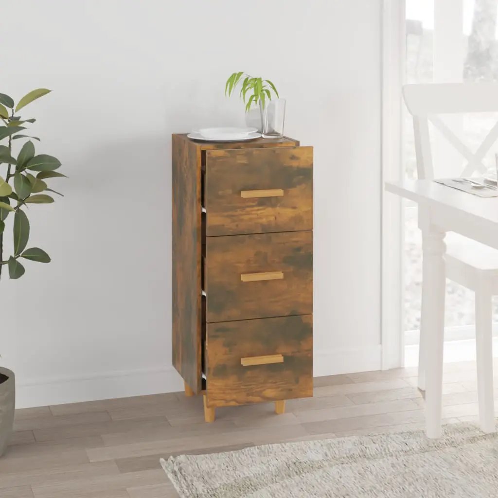 vidaXL vidaXL Sideboard Smoked Oak 34.5x34x90 cm Engineered Wood - Sideboard