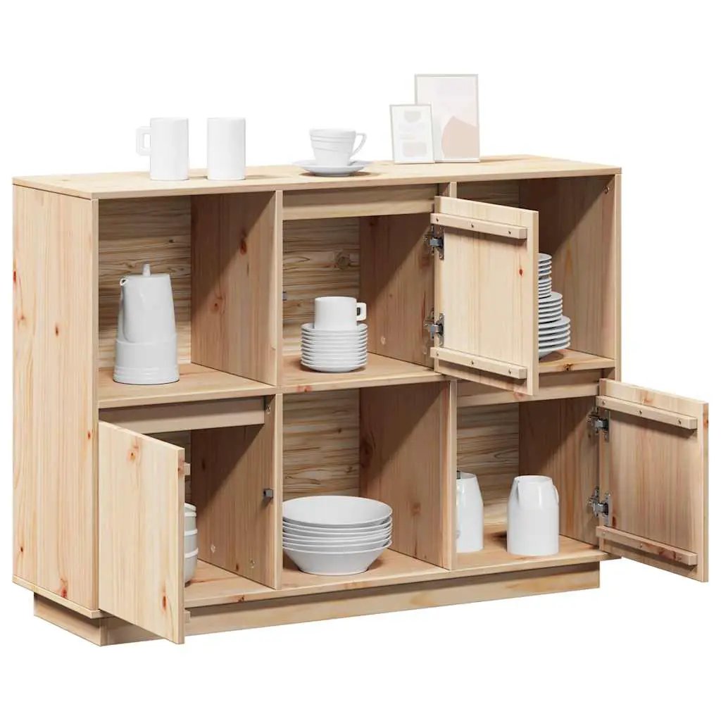 vidaXL vidaXL Sideboard 110.5x35x80 cm Solid Wood Pine - Sideboard