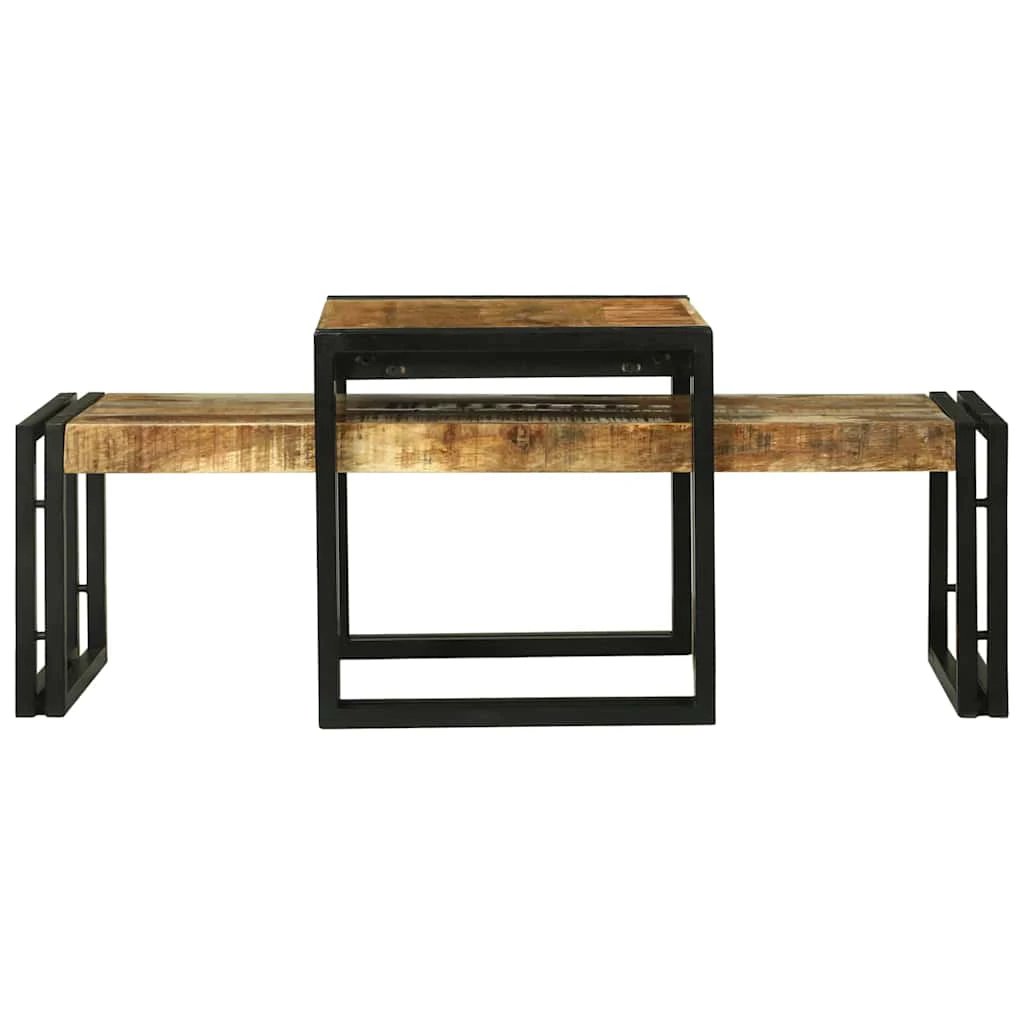 VidaXL Coffee Table 48x40x40 Solid Mango Wood by vidaXL