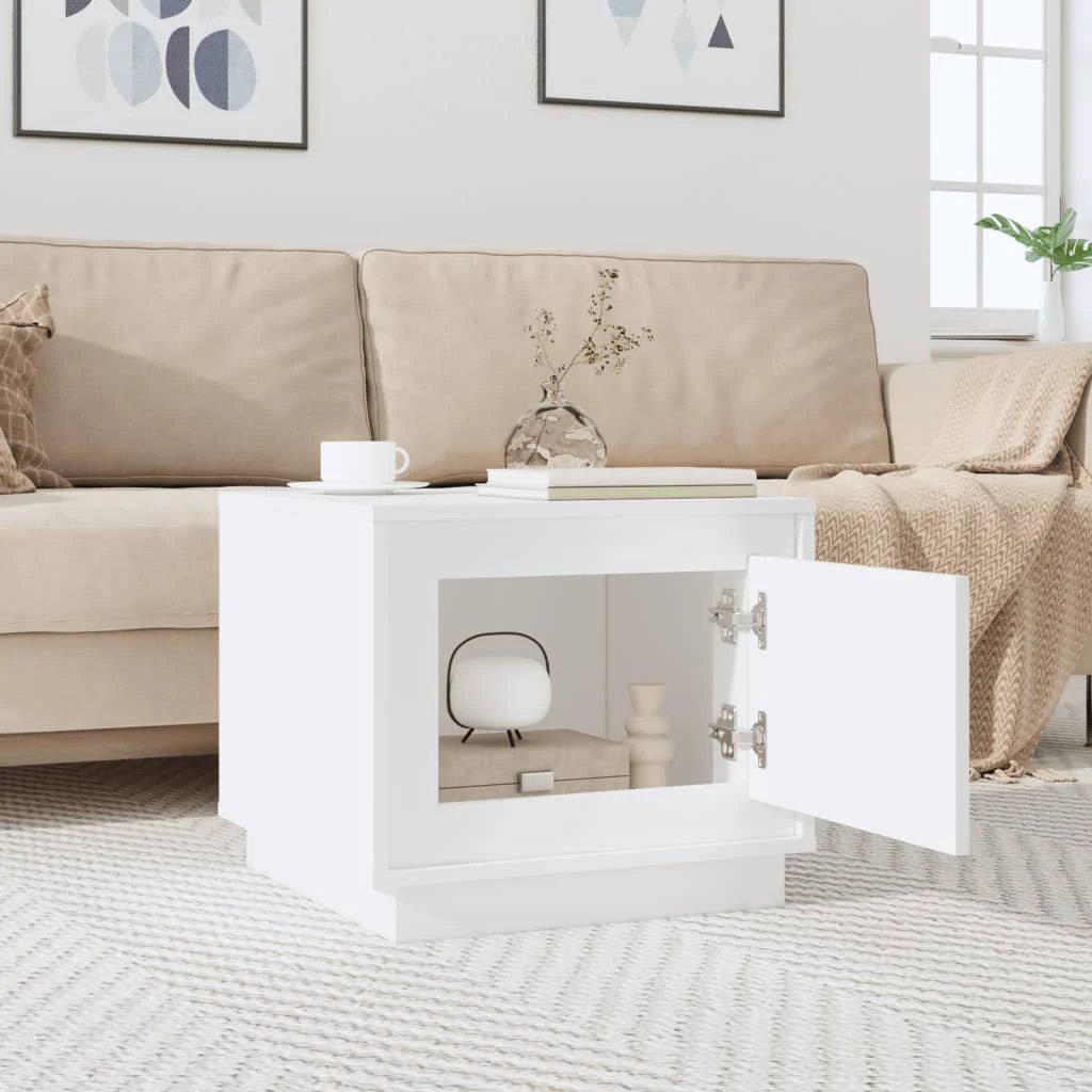 VidaXL Coffee Table 51x50x44 cm Moisture Resistant Engineered Wood Living Room Decor by vidaXL