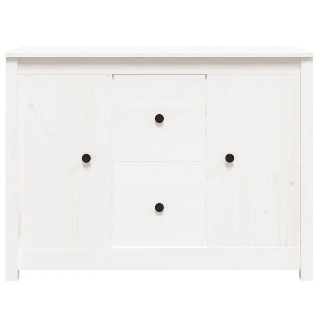 vidaXL vidaXL Sideboard White 100x35x74 cm Solid Wood Pine - Sideboard