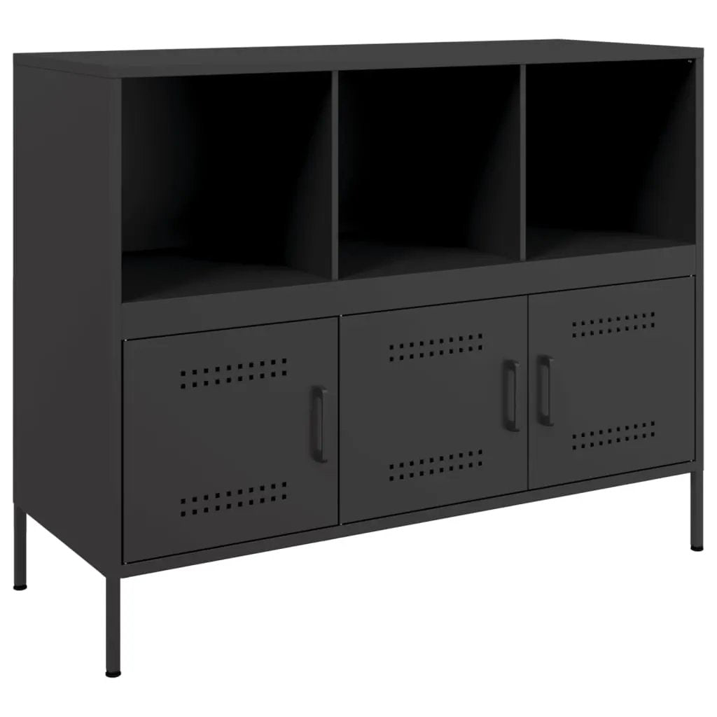 vidaXL vidaXL Sideboard Black 100.5x39x79 cm Steel - Sideboard