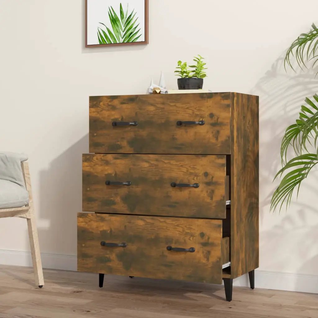 vidaXL vidaXL Sideboard Smoked Oak 69.5x34x90 cm Engineered Wood - Sideboard
