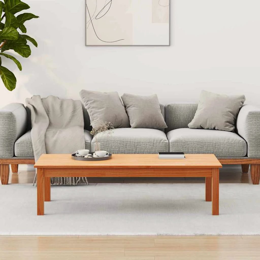 VidaXL Coffee Table 110x50x30 Solid Pine Home by vidaXL
