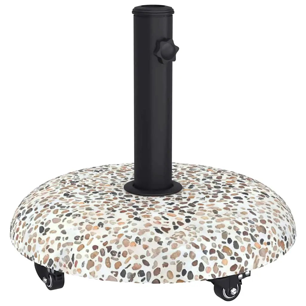 vidaXL vidaXL Parasol Base 21kg Multicolour Concrete Round - Parasol