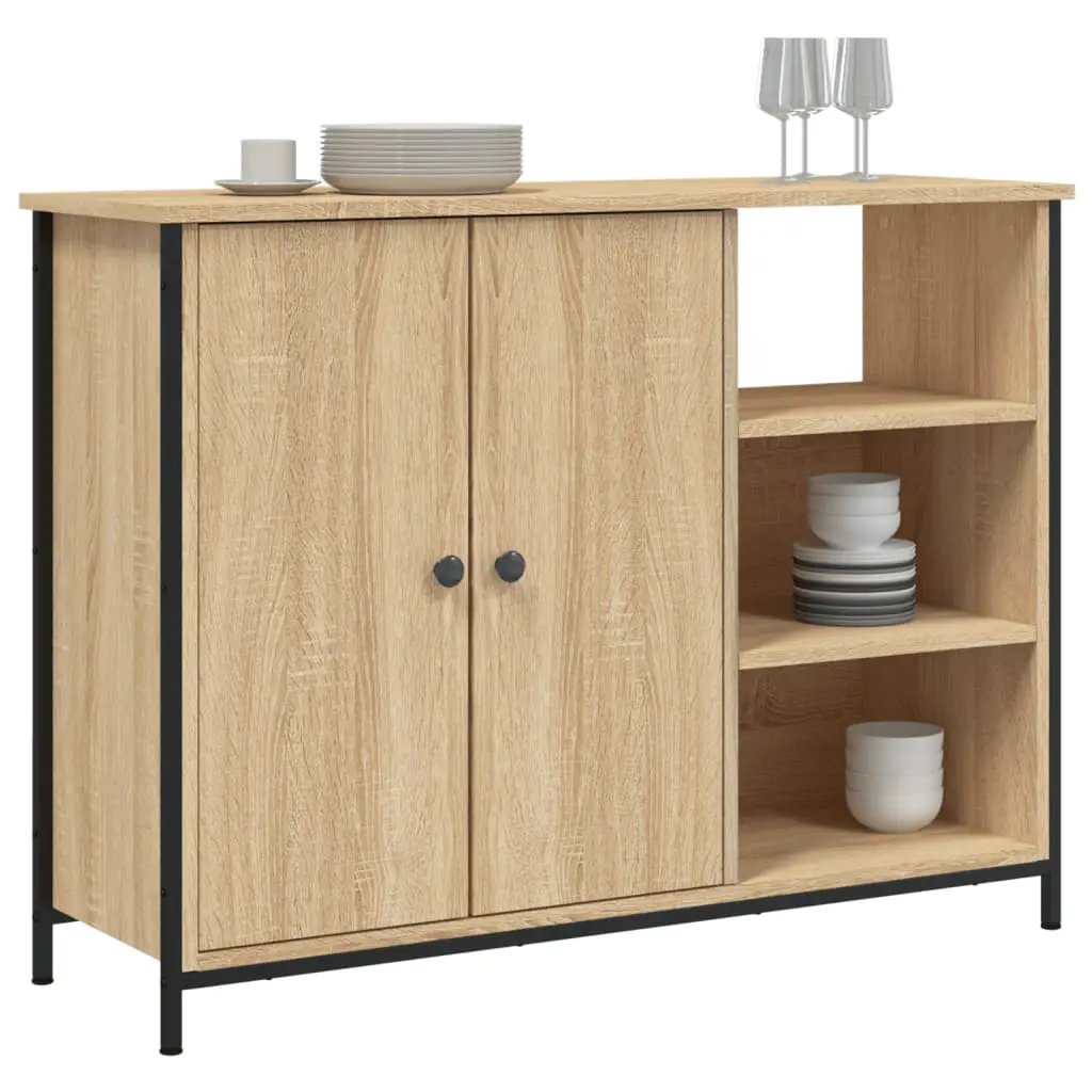 vidaXL vidaXL Sideboard Sonoma Oak 100x33x75 cm Engineered Wood - Sideboard
