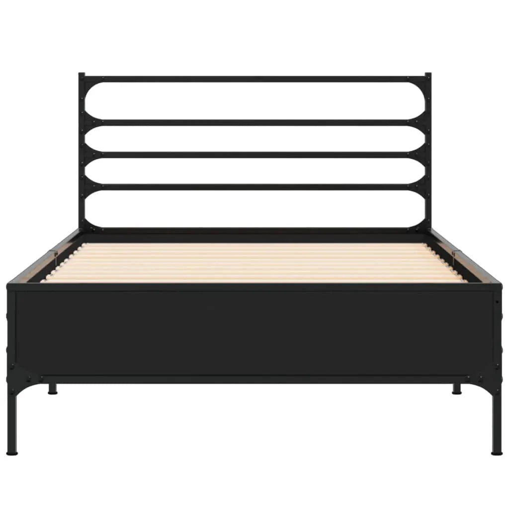 vidaXL Bed Frame without Mattress Black 90x200 cm - from vidaXL