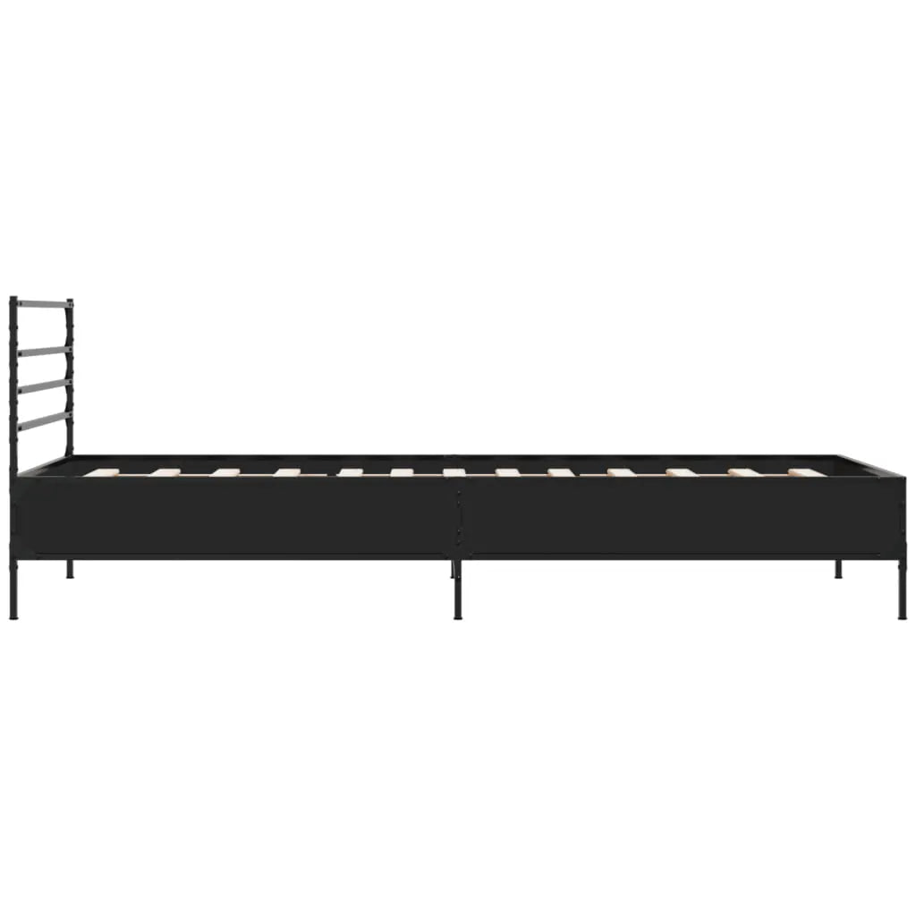 vidaXL Bed Frame without Mattress Black 90x200 cm - from vidaXL