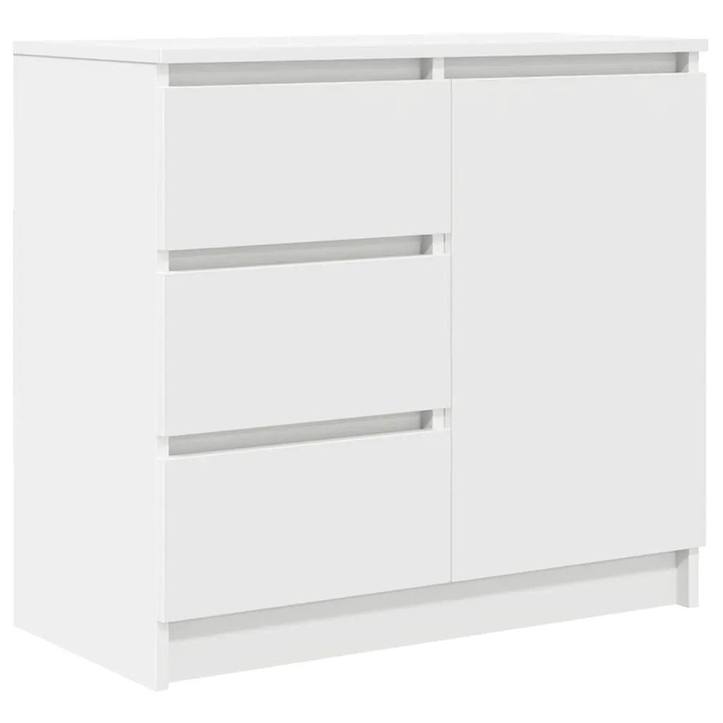 vidaXL vidaXL Sideboard with Drawer White 71x35x65 cm Engineered Wood - Sideboard