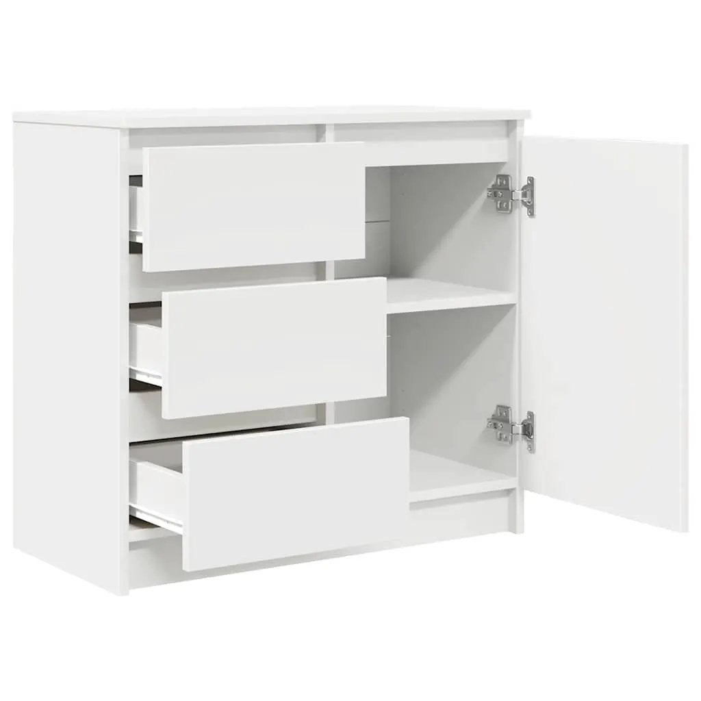 vidaXL vidaXL Sideboard with Drawer White 71x35x65 cm Engineered Wood - Sideboard