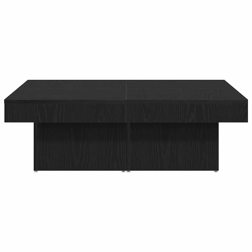 vidaXL vidaXL Coffee Table Black Oak 90x90x28 cm Engineered Wood Living Room Centerpiece - Coffee Table