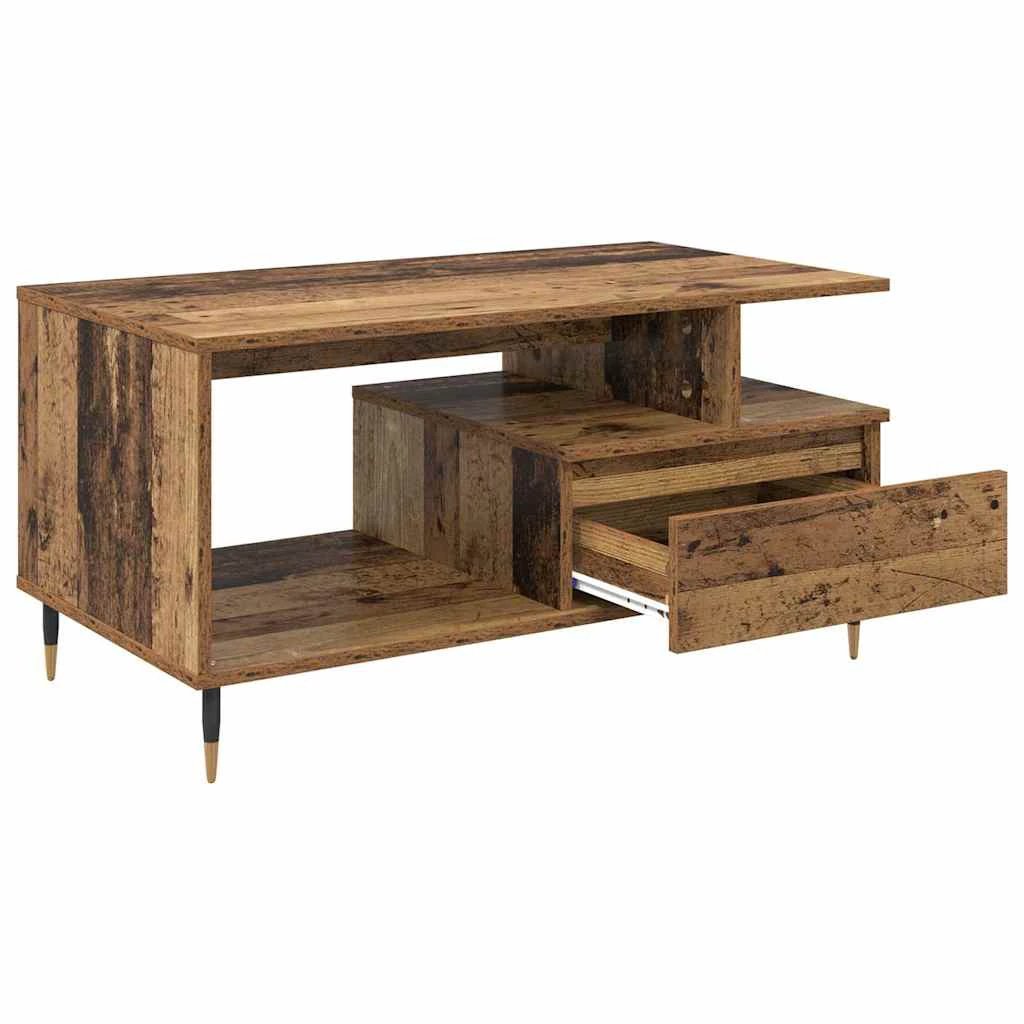 VidaXL Coffee Table 90x49x45 Old Wood LivingRoom by vidaXL