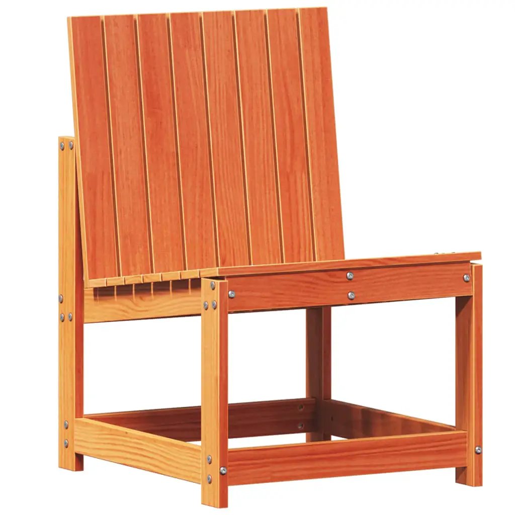 vidaXL vidaXL Garden Chair Wax Brown 50.5x55x77 cm Solid Wood Pine - Garden Chairs