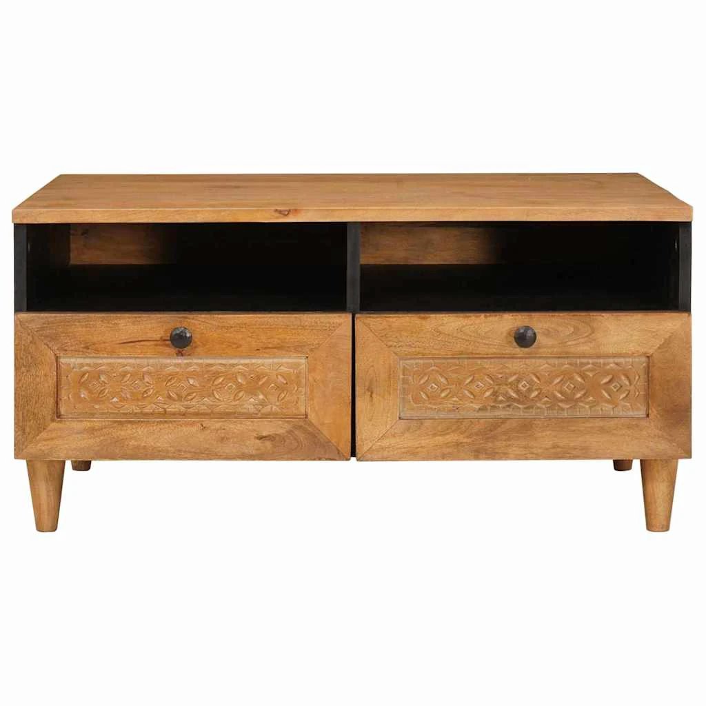 vidaXL Coffee Table 80x54x40 cm Solid Acacia Wood Centerpiece for Living Room Modern Design by vidaXL