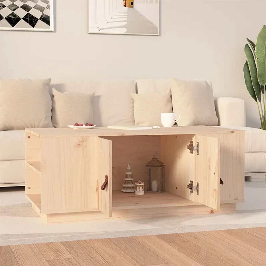 vidaXL Coffee Table 100x50x41 Solid Pine Lounge by vidaXL