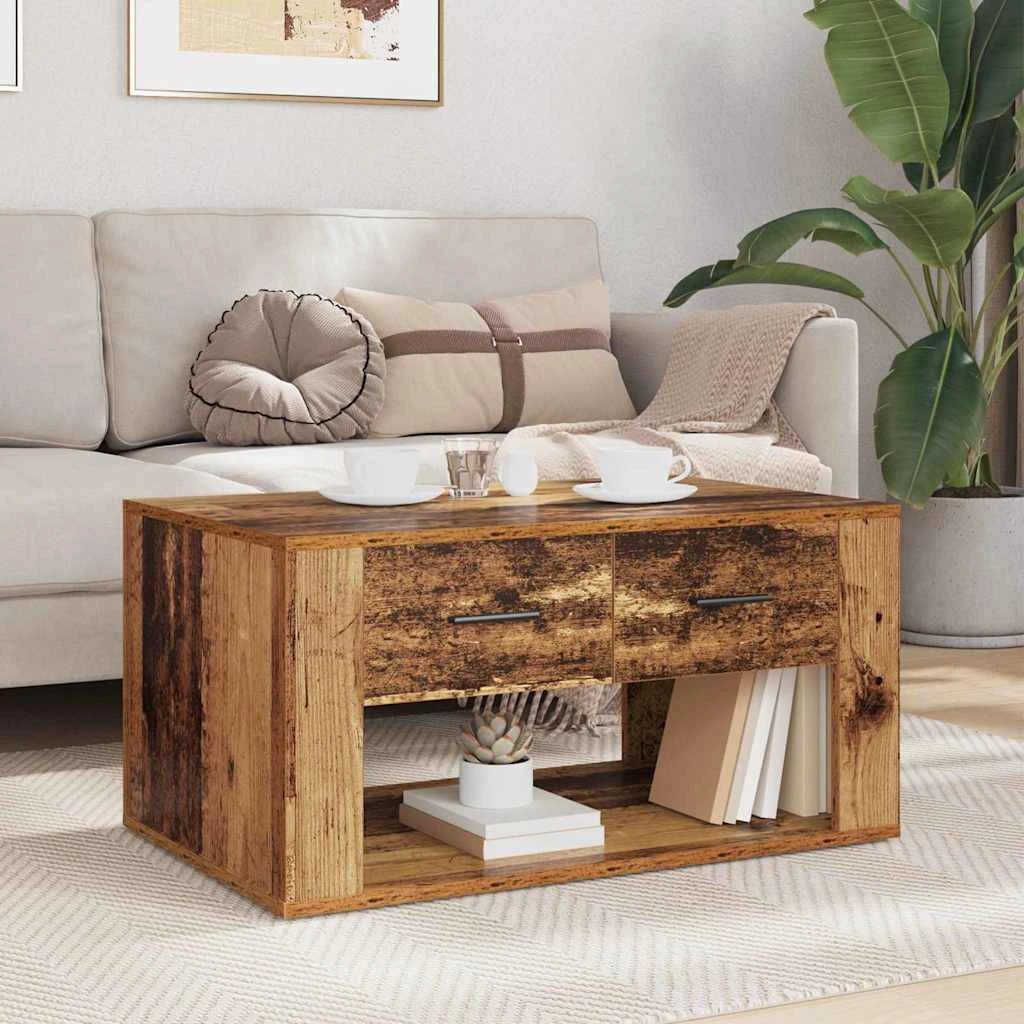 vidaXL VidaXL Coffee Table 80x50x40 Old Wood Indoor - Coffee Table