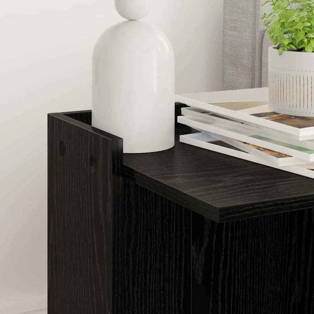 vidaXL Cat Litter Box Enclosure Black Oak 42 x 42 x 51 cm - from vidaXL