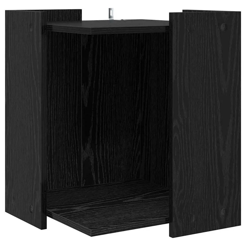 vidaXL Cat Litter Box Enclosure Black Oak 42 x 42 x 51 cm - from vidaXL