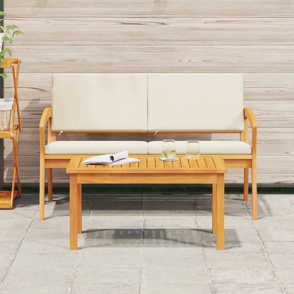 vidaXL VidaXL Outdoor Coffee Table Acacia Wood Oil Finish Standard Size For Garden Terrace - Coffee Table