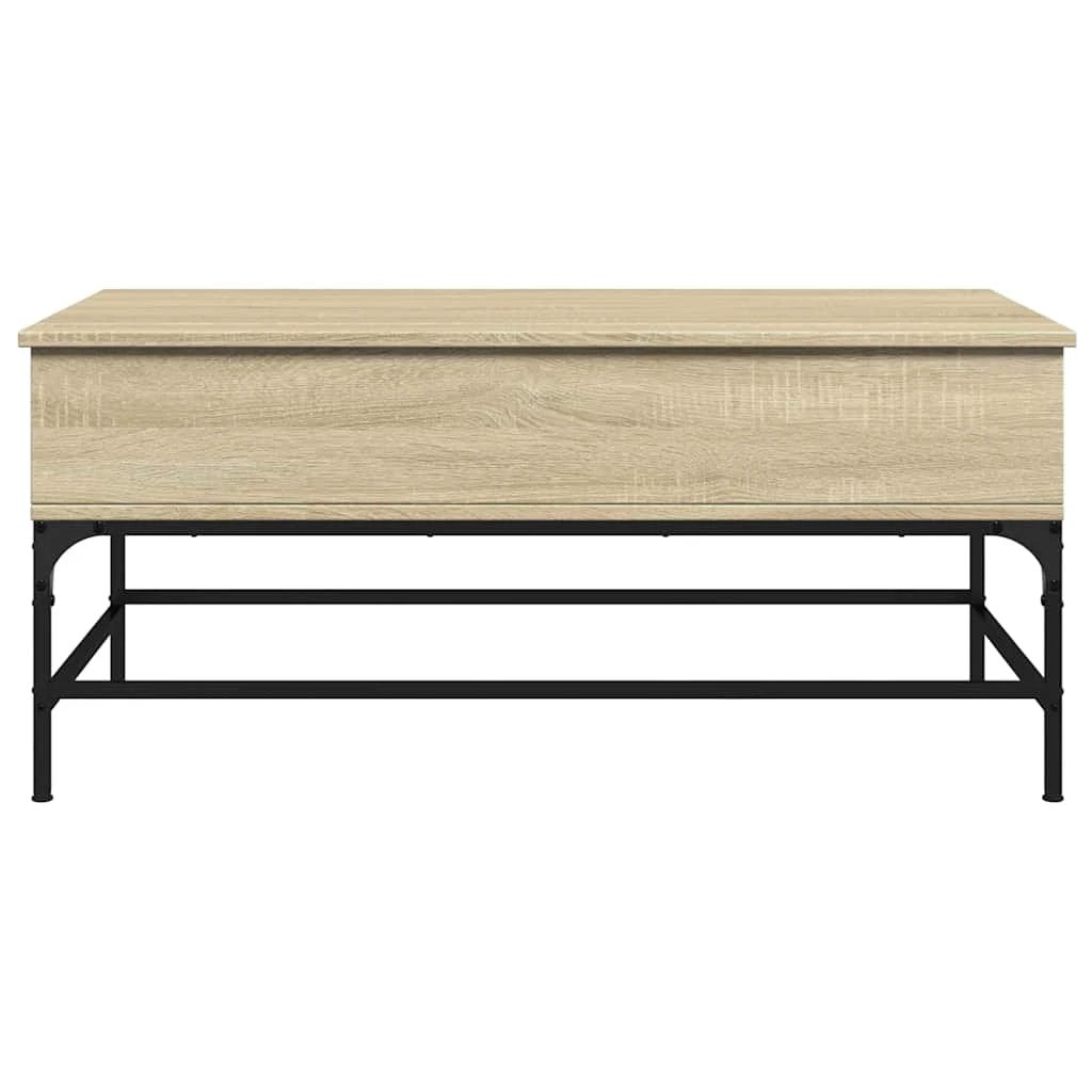 vidaXL VidaXL Coffee Table 100x50x45 cm Engineered Wood and Metal Durable Moisture-Resistant Finish For Living Room Decor - Coffee Table