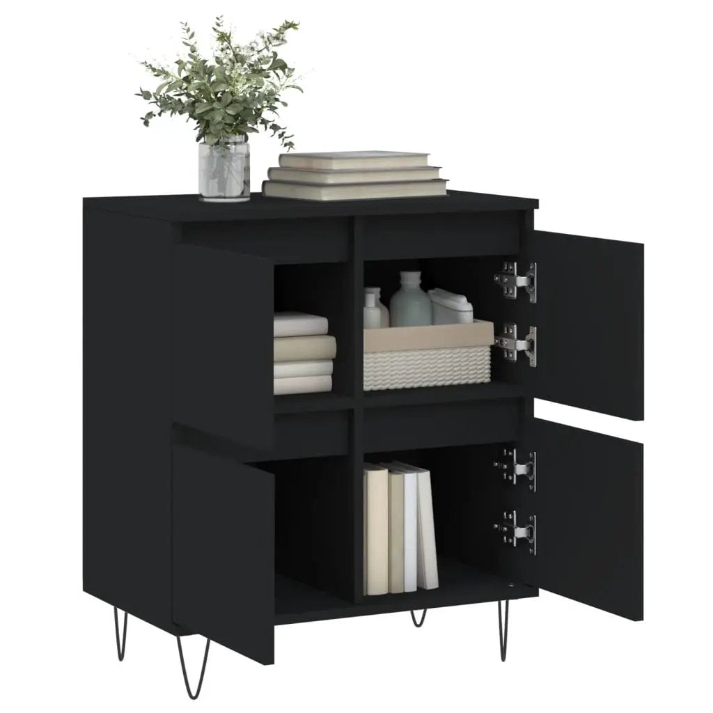 vidaXL vidaXL Sideboard Black 60x35x70 cm Engineered Wood - Sideboard