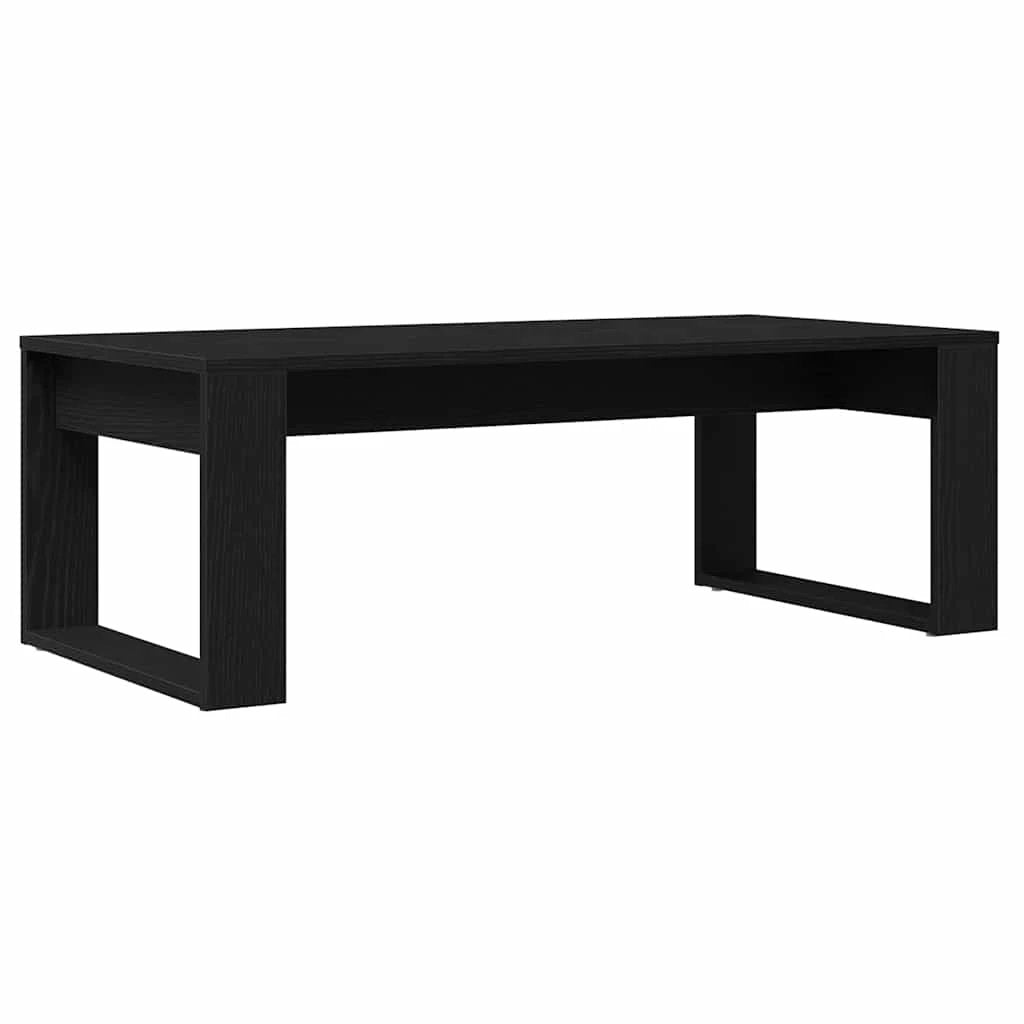 vidaXL VidaXL Coffee Table 102 x 50 x 35 cm Black Oak Engineered Wood Modern Sleek Living Room - Coffee Table