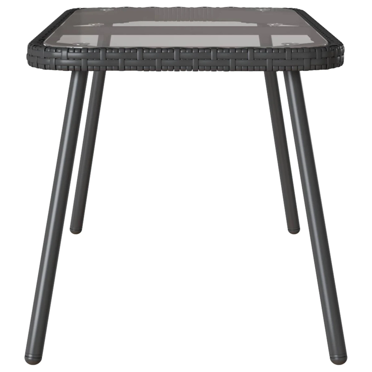 vidaXL VidaXL Coffee Table 90x45x43 Glass Top Outdoor - Coffee Table