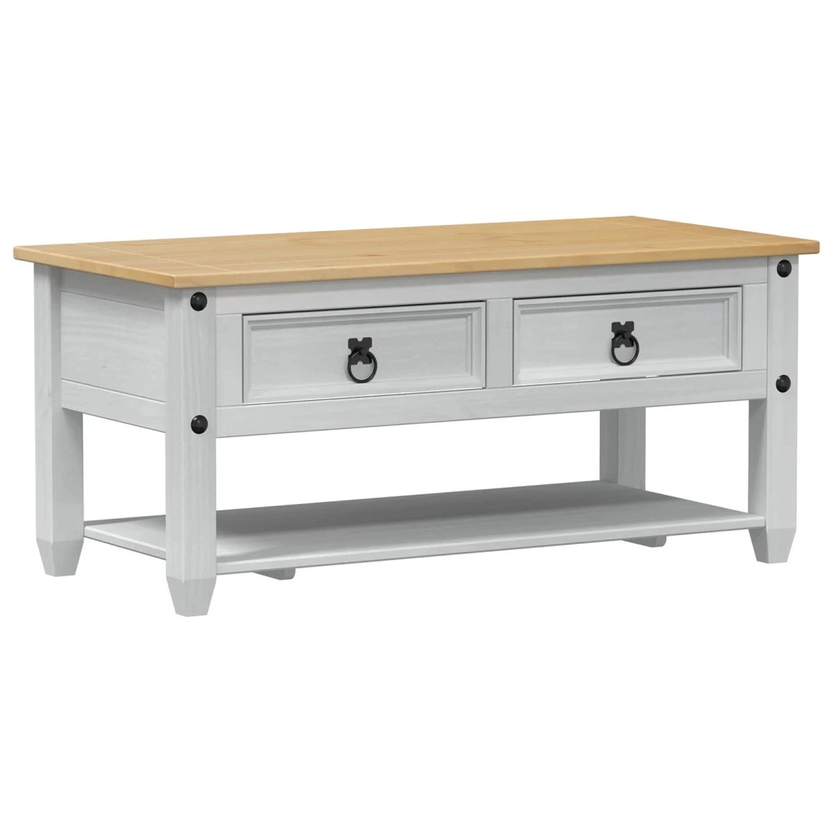 VidaXL Coffee Table 100x48x45 SolidPine LivingRoom by vidaXL
