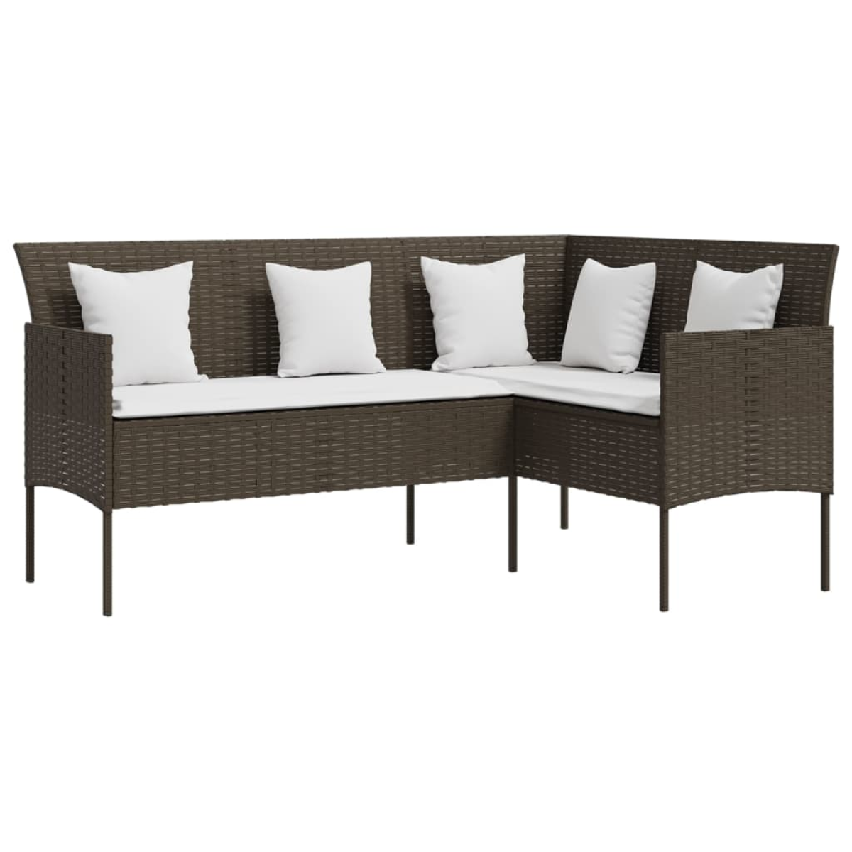 vidaXL vidaXL Couch Sofa | Brown and Cream White - Garden Sofa Sets