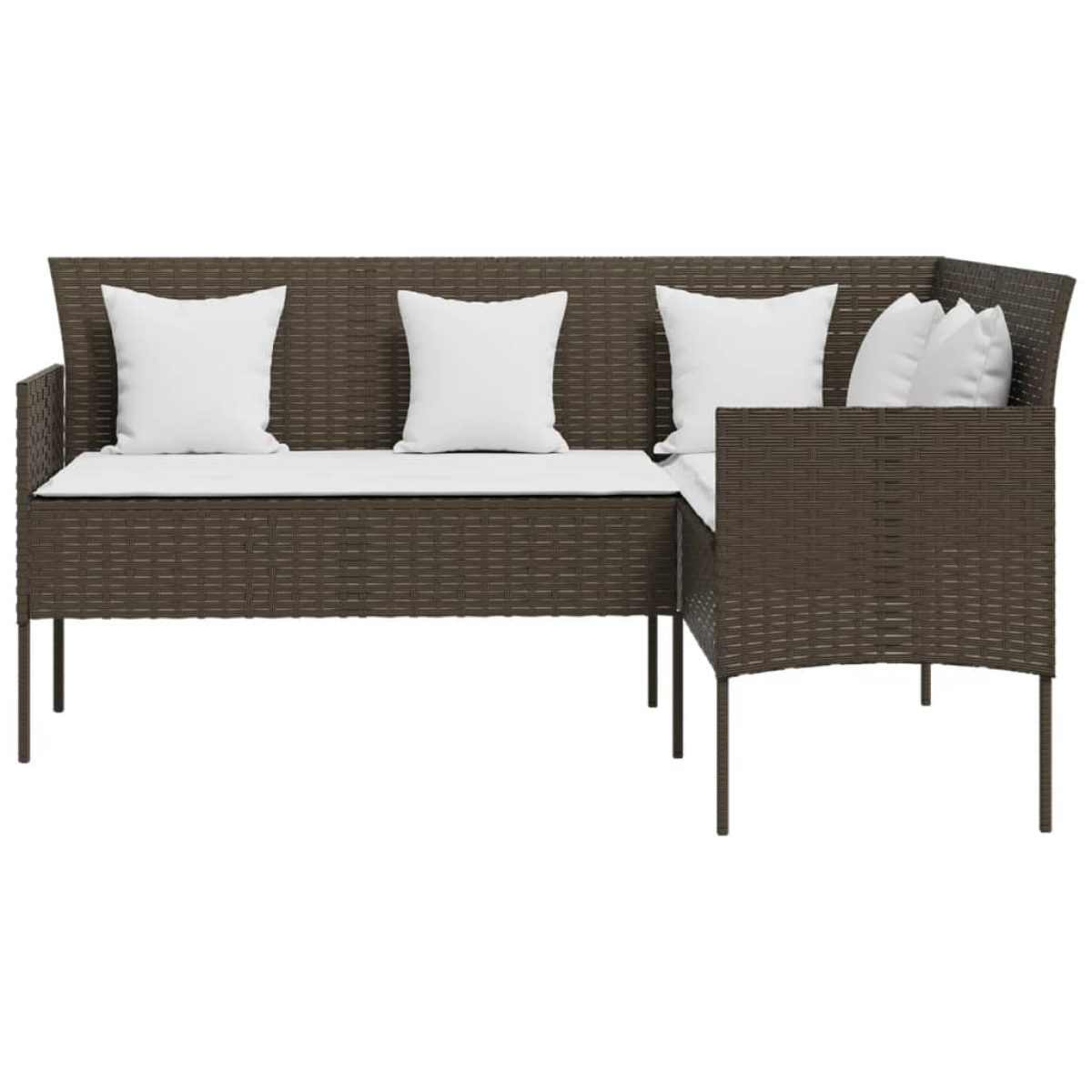 vidaXL vidaXL Couch Sofa | Brown and Cream White - Garden Sofa Sets