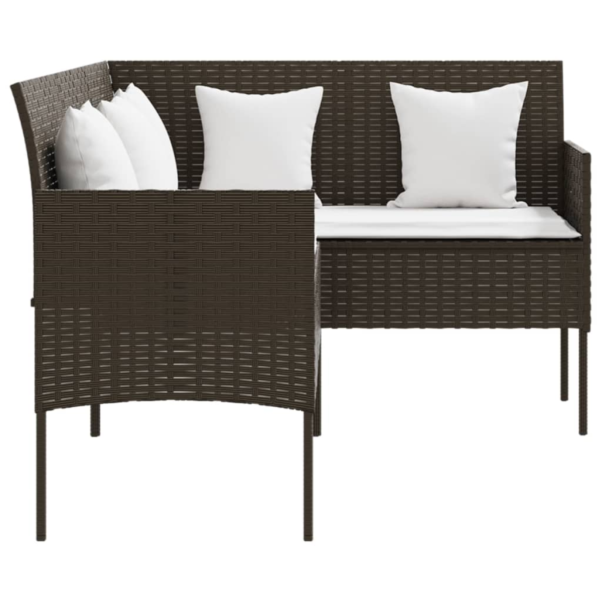 vidaXL vidaXL Couch Sofa | Brown and Cream White - Garden Sofa Sets