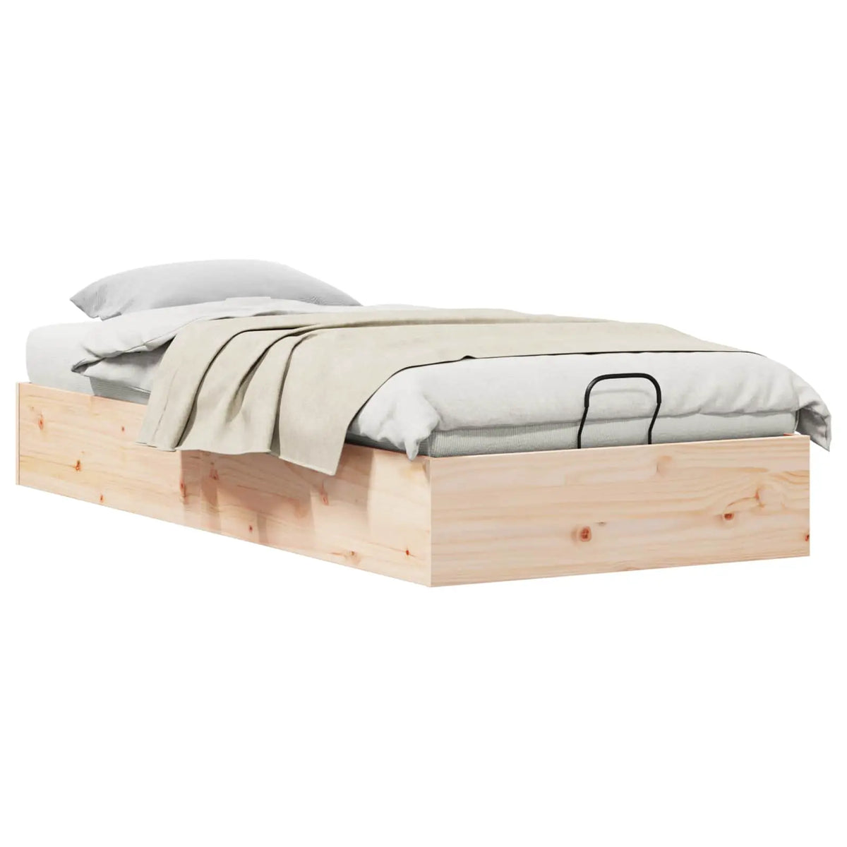 vidaXL Ottoman Bed Frame with Storage Natural 70 x 190 cm - from vidaXL