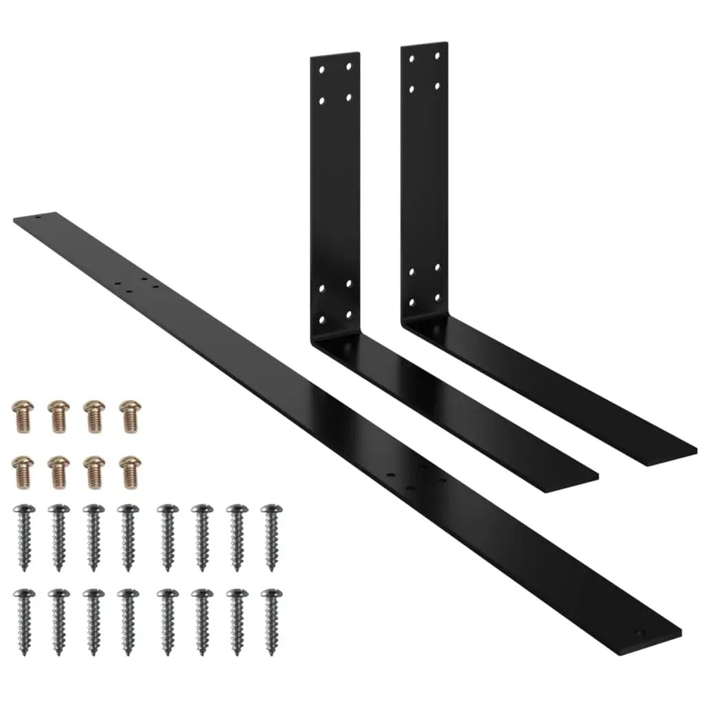 vidaXL vidaXL Backrest for Pallet Sofa Black 110 cm Iron - Garden Sofa Sets