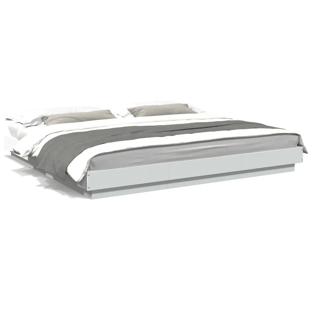 vidaXL Bed Frame without Mattress White 200x200 cm - from vidaXL