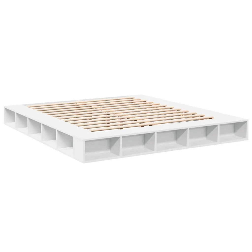 vidaXL Bed Frame without Mattress White 200x200 cm - from vidaXL