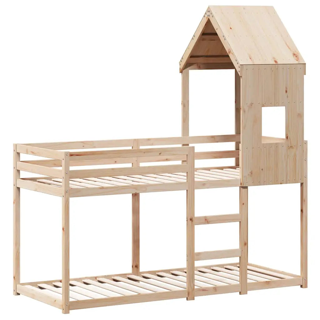 vidaXL Bunk Bed without Mattress 80x200 cm Solid Wood Pine - from vidaXL