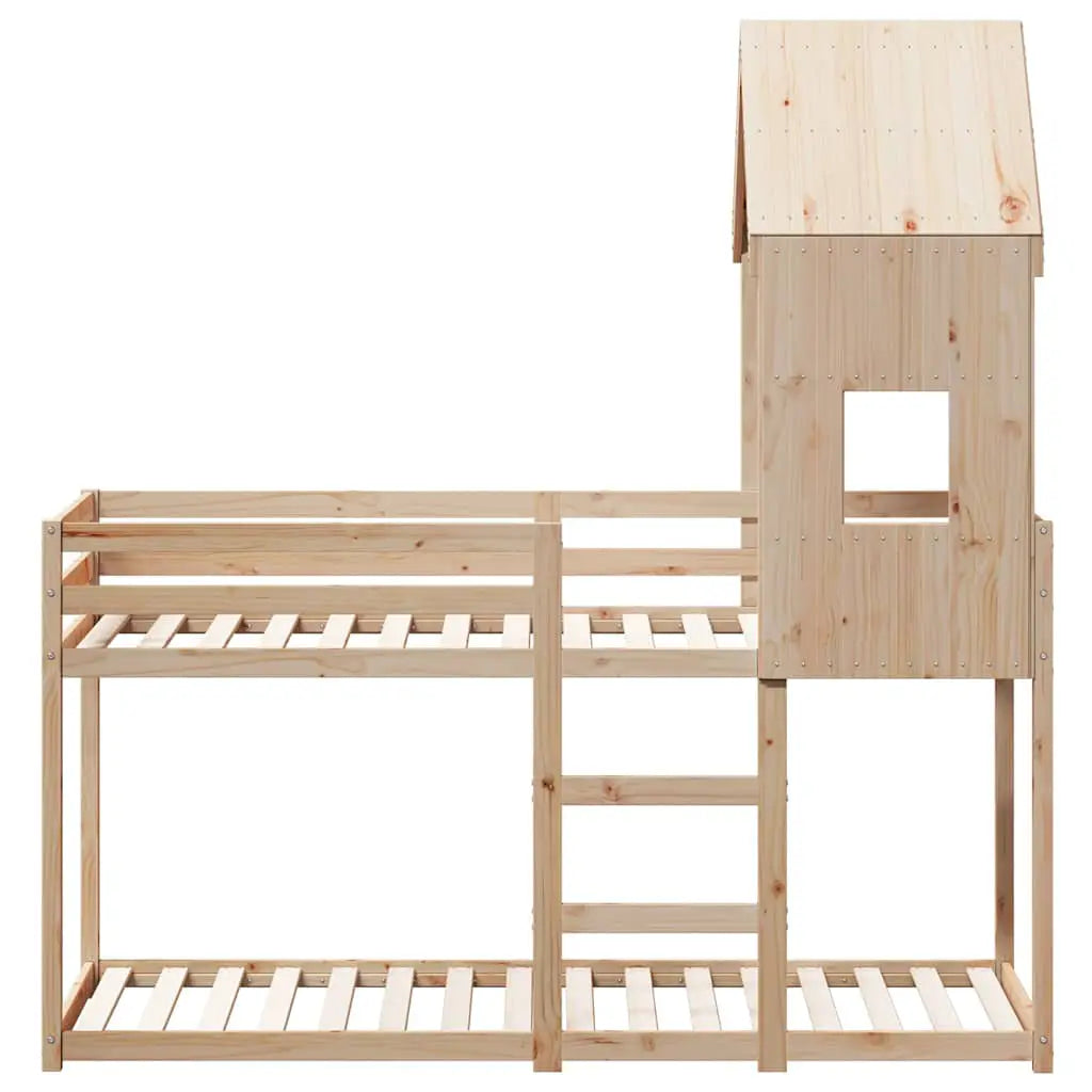 vidaXL Bunk Bed without Mattress 80x200 cm Solid Wood Pine - from vidaXL