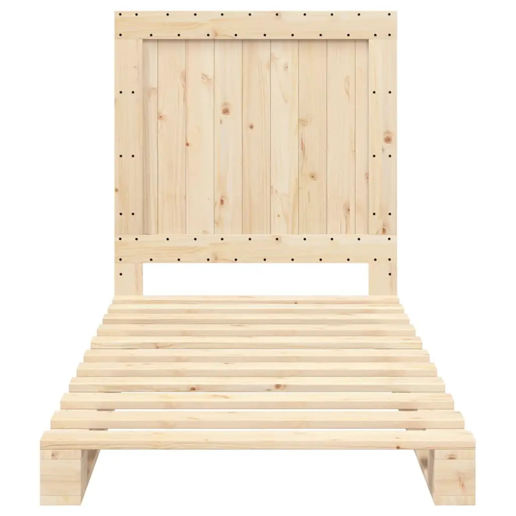 vidaXL Bed Frame | Natural Pine | Solid Pinewood | Single size | Durable - from vidaXL