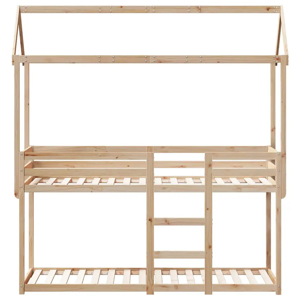 vidaXL Bunk Bed without Mattress 90x200 cm Solid Wood Pine - from vidaXL